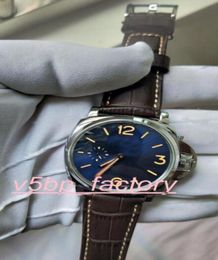 Classic Series 1950 3 Days728 00728 Mens Watch 42mm Blue Dial Leather Strap Bands Power Reserve Automatic Mens Watch Watches6758320