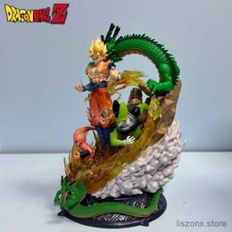 Action Toy Figures 23cm Z figurer son Goku Frieza Shenron Anime Figurin Super Saiyan Frieza Statue PVC Model Doll Toys julklappar