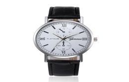 Wristwatches Geneva Roman Numerals Fake Eyes Men039s Watch Fashion Belt Casual Business Clock Brand Quartz Relogio Masculino2217702