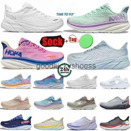 2024With Original Logo hokah One Bondi 8 Running hokahs Shoes Womens Platform Trainers Runnnerssneakers Clifton 9 Men Women Blakc White Harbour Mens 36-45