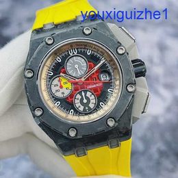 Fancy AP Wrist Watch Royal Oak Offshore Series 26290IO Same Forged Carbon/Titanium Metal Automatic Mechanical Mens Watch