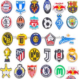 Shoe Parts Accessories Shoe Parts Accessories Soccer Clog Charms Pvc Sports For Teens Decor Fits Sandals Bracelets Ornaments Gift Bo Dhjs6