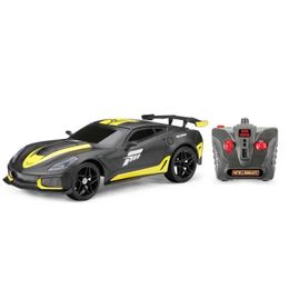 Diecast Model Cars New Bright (1 16) Forza Corvette Battery Remote Control Black Car 942U-1 Childrens Tween J240417