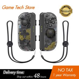 Gamepads Joypad Transparent Controllers for Switch/Lite/OLED,Replacement Controller with Dual Vibration,Wakeup Joycom Switch Controller
