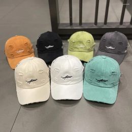 Ball Caps Cotton Embroidery Unisex Hats Sunshade Solid Colour Outdoor Sports Hat Soft Cap