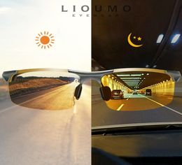 Top Antiglare Day Night Glasses For Driving Men Polarised Sunglasses Pochromic Driver Goggles Glasses zonnebril heren8838486