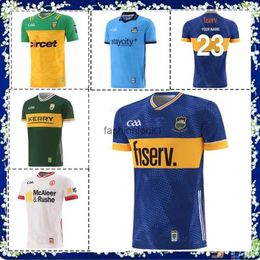 Shirt Mens TYRONE 2024 Rugby Jersey Tipperary GAA Home County Jerseys Size S-5XL fw24