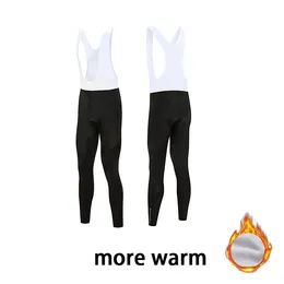 Racing Sets Winter Cycling Pants Classic Black Thermal Fleece Long Bib Men's Bicycle Riding Shorts Sports Running