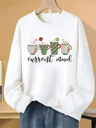 Women's Hoodies Letter Cute Trend 90s Spring Year Fashion Winter Pullovers Women Fleece Clothing Christmas Print Female Graphic Sweatshirts