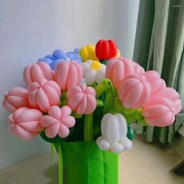 Party Decoration Emulsion Balloon Set Eco-friendly Extra-large Holiday Balloons 100pcs Bright Colour Latex Long For Diy