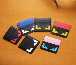 Designer Card Holder credit card holder leather Spoof Small Monster Clip Bank Bag mens card holder Super slim wallet 4 styles2003380