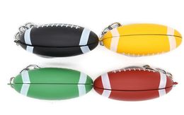 Newest Colourful Hand Pipe Metal Pipe Keychain Football Shape Mini Smoking Tobacco Cigarette Pipes Tube Easy to Carry6213253