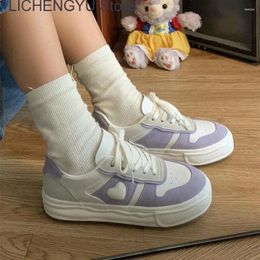 Casual Shoes Women Sports Purple Platform Sneakers Fashion Korean Flats Tennis Female Basket Vulcanize Harajuku