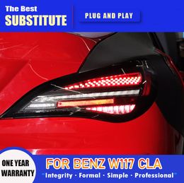 Auto Taillight For BENZ W117 CLA180 CLA220 20 13-20 19 Refit Assembly LED DRL Dynamic Turn Signal Light Rear Lamp