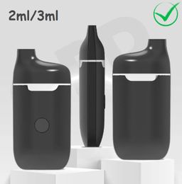 Top Quality 2ml 3ml Disposable Vape Pen Carts E-cigarettes Thick Oil Pod Cartridges Empty Rechargeable 280mah Battery Vaporizer Pens with Package Bags Vapers Kit USA