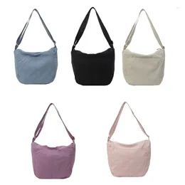 Totes Women Nylon Shoulder Bag Solid Colour Crossbody Messengers Student Book