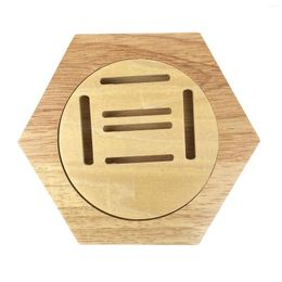 Decorative Plates Medal Display Stand Combination Honeycomb Wood Hexagonal Hanger Sports Adhesive Exhibition