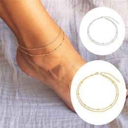 Anklets Summer Many Models Boho Star Anklet Fashion Multilayer Foot Chain 2024 Ankle For Women Bracelet Beach Simple Accessories