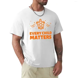 Men's Polos Every Child Matters Orange Day T-Shirt Kawaii Clothes Boys Whites Mens Workout Shirts