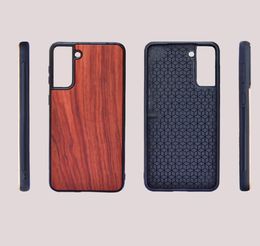 Excellent Wood Phone Cases Bamboo Cover For Samsung Galaxy S21 PLUS S22 Mobile Cellphone Wooden Case9490509