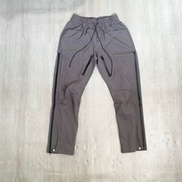 Pantaloni da uomo 2024fw pantaloni da jogger zipper grigi neri
