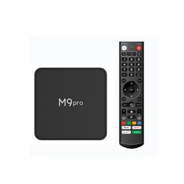 M9 Pro TV box Amlogic S905x4 Android 11.0 4G 64G Smart Android ATV 4k Set Top Box 1000M lan with Voice Remote