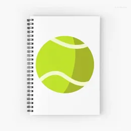 Tennis Spiral Journal Notebook For Women Men Memo Notepad 120 Pages Writing Journaling Notes Study School Work