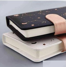 wholesale Notepads Agenda Planner Notebook Undated Starry Sky A6 Small Diary Flyear Daily Monthly Plan Soft Leather Er 211103 Drop Delive Dhlgd