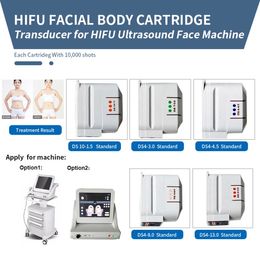 Accessories Parts 3D Hifu Machine Cartridge Heads 8 Sizes Cartridges Face And Body