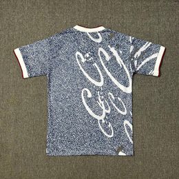 Men's T Shirts Women's Letter Printed Ball Suits Summer Street Sports Casual Wear V-neck Short Sleeved T-shirt