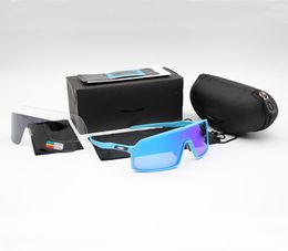 OO9406 Cycling Eyewear Men Fashion Polarised TR90 Sunglasses Outdoor Sport Running Glasses 8 Colorful,Polariezed,Transparent len4526126