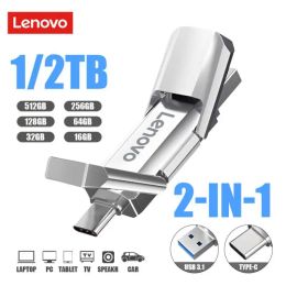 Adapter Lenovo Usb C Flash Drive 1TB Usb 3.1 128GB Memory Flash Usb 2TB Pendrive 512gb High Speed Usb Stick For Laptop/Adroid Phone