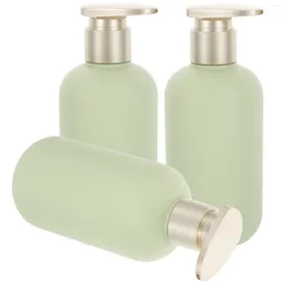 Storage Bottles 3 Pcs Hand Soap Dispenser Bathroom Shampoo Refillable Conditioner Empty Dish Dispensers Emollient Body Wash