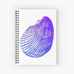 Shell Pattern Spiral Notebook Journal 120 Pages Students Note Book For Journaling Notes Study Daily School Writing Children Gift