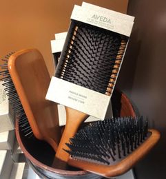 DHL A Top Quality AVEDA Paddle Brush Brosse Club Massage Hairbrush Comb Prevent Trichomadesis Hair SAC Massager9033168