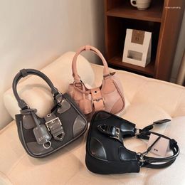 Evening Bags Personality Shoulder Bag For Women PU Leather Solid Color Underarm Lady Casual Tote Pouch Ins Chic Handbag Party Clutch