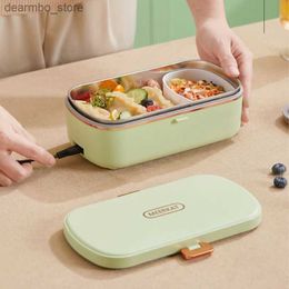 Bento Boxes 900ml Electric Lunch Box 304 Stainless Steel Food Warmer Without Water Heated Bento Box 70 Thermal Boxes for Office School L49