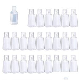 Packing Bottles Wholesale 30Ml 60Ml Clear Cap Bottle Empty Hand Sanitizer Refillable Plastic Container Transparent Packaging Drop Deli Dhe0E