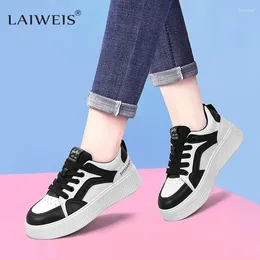 Casual Shoes 2024 Brand Leather Women's Sneakers White Platform Woman Sports Female Vulcanized Ladies Trainers