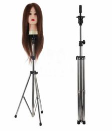 Adjustable Wig Stand Mannequin Head Hairdressing Tripod For Wigs Head Stand Model Bill Lading Expositor Hairdresser7525892