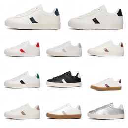 White French Breathable Women Small Couple Low Top Flat Shoes Men V Sneakers with Embroidered Designer Casual Shoes Vejasneakers ejasneakers