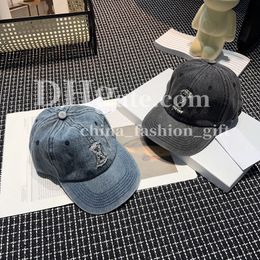 Designer Embroidered Hat Luxury Denim Baseball Cap Travel Leisure Sunshade Hat Women Golf Tennis Ball Cap