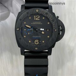 Mechanical Watches Panerei Luminors Due Womens Wristwatches Mens Watch Submarine Series 00616 Titanium 47mm Diameter Black Plate Night Glow Automatic Mechanical