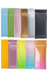 multi Colour Resealable Zip Mylar Bag Food Storage Aluminium Foil Bags plastic packing bag Smell Proof Pouches Self sealing bags100p2398478