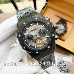 Designer Watch Luxury Automatic Mechanical Watches Series Skeletonized Tourbillon 44mm Self-winding Movement Wristwatch N10L