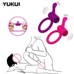 Vibrators Penis ring vibrator sex toy for male masturbation adult vibrator for female couples chastity cage sex accessories sex storeL2403L2404