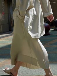 Skirts LANMREM For Women Causal High Waist Solid Split Spring Female Clothing Fashion Tide 2024 2YA1354