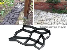 Pcs DIY Concrete Brick Plastic Mould Path Maker Reusable Cement Stone Design Paver Walk Mould For Garden Home Other Buildings1252355