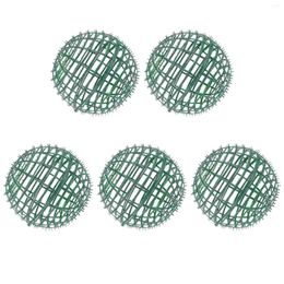 Decorative Flowers 5 Pcs Flower Arrangement Plastic Floral Ball Rack Peonies Plants Wedding Centerpieces Grass Ornament