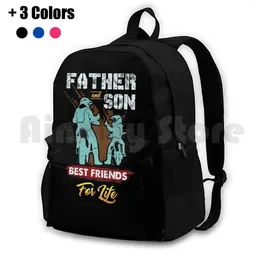 Backpack Father And Son Friends For Life Outdoor Hiking Riding Climbing Sports Bag Dirtbike Dirt Bike Motocross